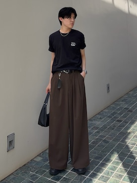 「アイテム（財布/小物）」を使った、井上真宏さん（メンズ・175cm）の春コーディネート