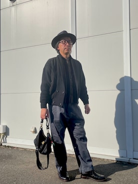 「アイテム（カーディガン/ボレロ）」を使った、zzzypadawanさん（メンズ・177cm・50代）の冬コーディネート