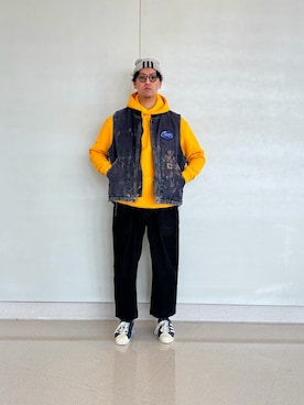 「POLO RALPH LAUREN（ポロ ラルフ ローレン）のコットンブレンド クルー ソックス（ソックス/靴下、ホワイト系）」を使った、pata92さん（メンズ・175cm）の冬コーディネート