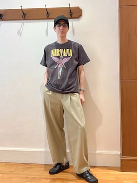 「デッキシューズ」｜Tatsuo.YMさん（メンズ・182cm）の春コーディネート