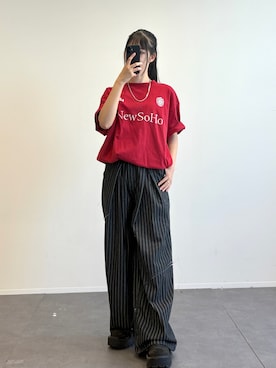 「Alfred Alex（アルフレッドアレックス）のアイテム」を使った、saraha さん（レディース・163cm）の春コーディネート