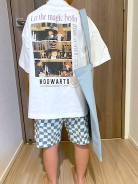 「アイテム（トートバッグ）」を使った、osumiさん（キッズ・110cm）の春コーディネート