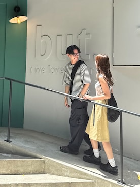 「アイテム（バッグ）」を使った、おさゆうさん（メンズ・168cm）の春コーディネート