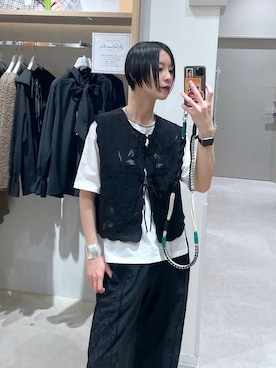 「アイテム（ブレスレット）」を使った、るんるんさん（レディース・168cm・30代）の春コーディネート