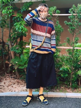 「Teva（テバ）のアイテム（シューズ）」を使った、まっちゃんさん（メンズ・183cm・40代）の春コーディネート