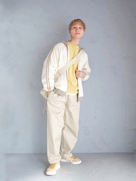 「アイテム（ハイライト/シェーディング）」を使った、いったさん（メンズ・169cm）の春コーディネート