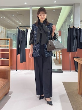 「Drawing Numbers（ドローイング ナンバーズ）のアイテム（パンツ）」を使った、wgmasagoさん（レディース・166cm）の冬コーディネート
