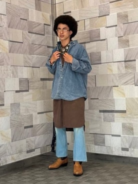 「BEAMS（ビームス）のアイテム（シャツ/ブラウス）」を使った、BEAMSさん（メンズ・175cm）の春コーディネート