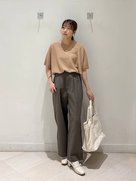 「GLOBAL WORK（グローバルワーク）のアイテム（ヘアアクセサリー）」を使った、なあさん（レディース・155cm）の春コーディネート