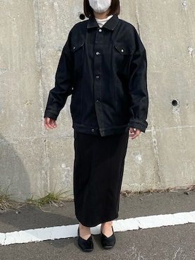 「GU（ジーユー）のアイテム（その他トップス）」を使った、倫さん（レディース・165cm・10代）の秋コーディネート