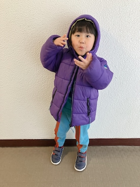「アイテム（ジャケット/アウター）」を使った、りんちゃんのさん（キッズ・100cm）の冬コーディネート