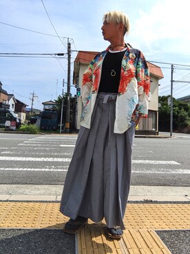 「アイテム（その他アウター）」を使った、ミヤさん（メンズ・172cm・30代）の夏コーディネート
