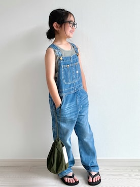 「アイテム（バッグ）」を使った、hanamenさん（キッズ・110cm）の夏コーディネート