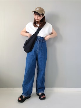 「スポーツサンダル」｜asukaさん（レディース・151cm）の夏コーディネート