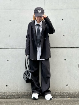 「アイテム（フォーマルスーツ/小物）」を使った、カフェ店長aoiさん（レディース・147cm・20代）の秋コーディネート
