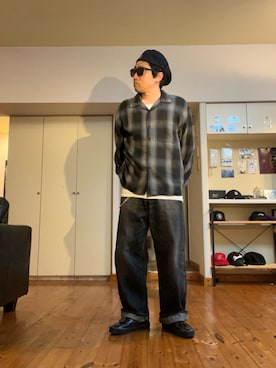 「ネルシャツ」｜tettereさん（メンズ・162cm）の春コーディネート