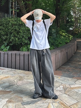 「アイテム（キャップ）」を使った、Yo_ta  さん（メンズ・180cm）の夏コーディネート