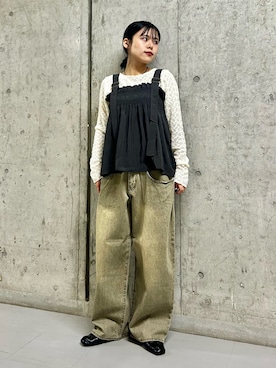 「KBF（ケイビーエフ）のアイテム」を使った、いの  さん（レディース・157cm）の春コーディネート