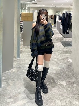 「アイテム（バッグ）」を使った、misakiさん（レディース・145cm）の秋コーディネート