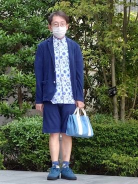 「アイテム（シャツ/ブラウス）」を使った、ちゃばこさん（メンズ・168cm・50代）の春コーディネート