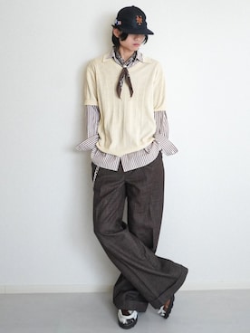 「ブラウン」｜soshunさん（メンズ・169cm）の春コーディネート