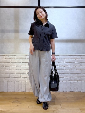 「アイテム（ハンドバッグ）」を使った、Chisaさん（レディース・154cm・40代）の春コーディネート
