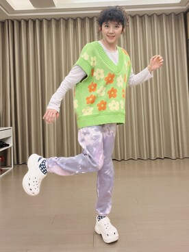 「アイテム（パンツ）」を使った、Aminaさん（レディース・154cm・50代）の春コーディネート