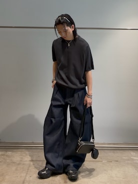 「アイテム（トップス）」を使った、Ryu.さん（メンズ・172cm）の夏コーディネート