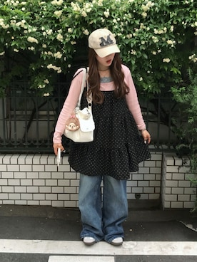 「レイヤード」｜senaさん（レディース・158cm）の春コーディネート