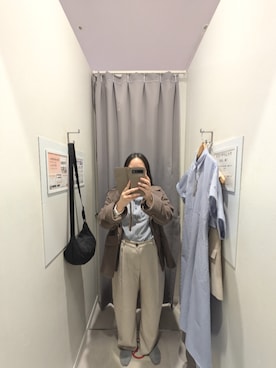 「アイテム（ピーコート）」を使った、chiroruさん（レディース・151cm）の春コーディネート