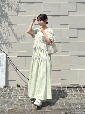 「NIKE（ナイキ）のアイテム（シューズ）」を使った、momo🐇さん（レディース・153cm）の夏コーディネート