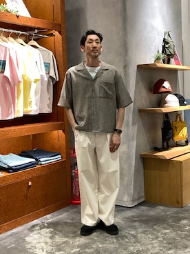 「CIAOPANIC TYPY（チャオパニックティピー）のアイテム（シャツ/ブラウス）」を使った、yonmaru2さん（メンズ・175cm）の春コーディネート