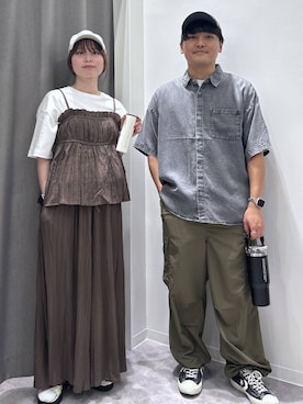 「アイテム（水筒）」を使った、takiさん（レディース・158cm）の春コーディネート