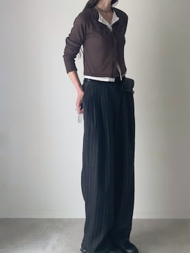 「カーディガン」｜B.さん（レディース・167cm）の春コーディネート