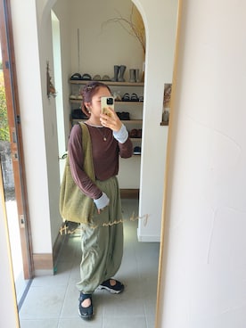 「アイテム（アクセサリー）」を使った、か な こ 。さん（レディース・157cm・30代）の春コーディネート