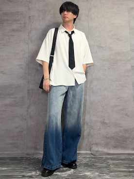 「MONO-MART（モノマート）のアイテム」を使った、kosukeさん（メンズ・181cm）の夏コーディネート