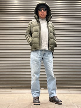 「アイテム（ニットキャップ/ビーニー）」を使った、Ken Nさん（メンズ・168cm）の冬コーディネート
