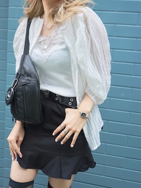 「アイテム（コインケース）」を使った、A.D.Gさん（レディース・150cm）の春コーディネート