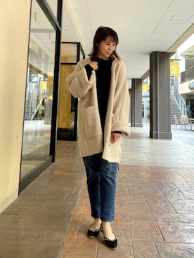 「きりっぱなしデニム」｜いちえさん（レディース・156cm）の秋コーディネート