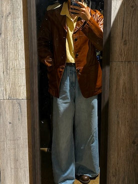 「Hawkins（ホーキンス）のアイテム」を使った、服が友達さん（メンズ・169cm）の春コーディネート