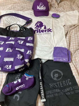 「HYSTERIC GLAMOUR（ヒステリックグラマー）のLOGO テープベルト（ベルト）」を使った、名和 賢悟さん（メンズ・159cm）の秋コーディネート