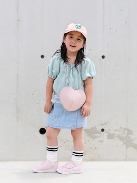 「CIAOPANIC TYPY（チャオパニックティピー）のアイテム（ファッション雑貨）」を使った、yuto@airiさん（キッズ・100cm）の夏コーディネート