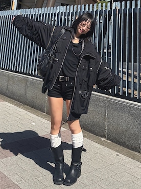 「DTYYPE（ドタイプ）のアイテム（バッグ）」を使った、Hinechiさん（レディース・160cm）の春コーディネート