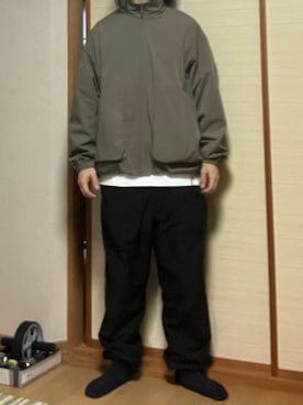 「NEW ERA（ニューエラ）のアイテム（レッグウェア）」を使った、マークスさん（メンズ・180cm）の春コーディネート