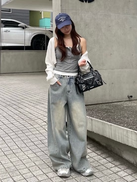 「RAY CASSIN（レイカズン）のアイテム」を使った、RAYCASSIN_officialさん（レディース・158cm）の春コーディネート