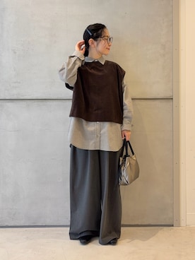 「アイテム（ヘアアクセサリー）」を使った、西野きよさん（レディース・152cm・30代）の冬コーディネート