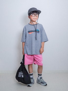 「アイテム（ファッション雑貨）」を使った、ma-kunさん（キッズ・120cm）の春コーディネート