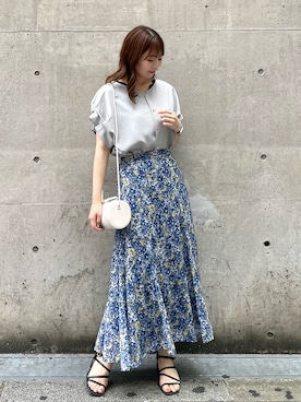 「アイテム（ドラムバッグ）」を使った、AYANOさん（レディース・162cm）の夏コーディネート