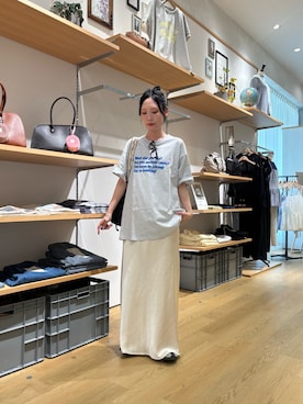 「CIAOPANIC TYPY（チャオパニックティピー）のアイテム（スカート）」を使った、速見ちひろさん（レディース・163cm）の春コーディネート