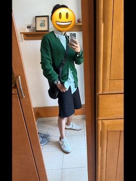 「COMME des GARCONS HOMME（コム デ ギャルソン・オム）のアイテム（バッグ）」を使った、tak8.hさん（メンズ・174cm）の春コーディネート
